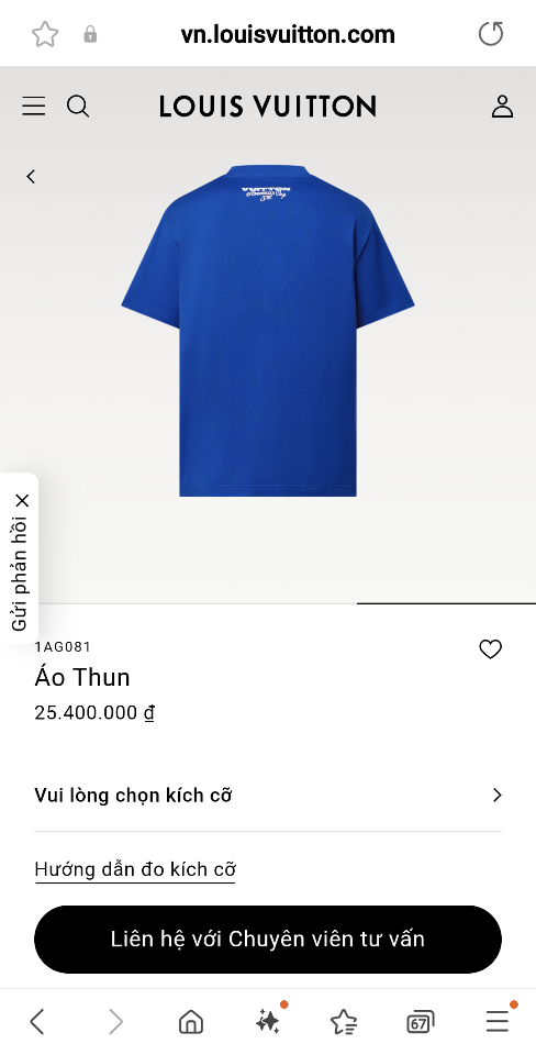Louis Vuitton 1AG081
New
Short-Sleeved Embroidered Cotton T-Shirt-duoc-ban-tai-HVIP Shoes & Clothes