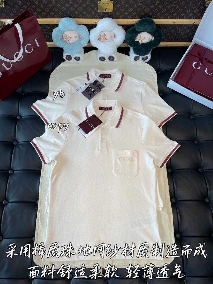 Gucci Cotton polo shirt with embroidery 795174 white-duoc-ban-tai-HVIP Shoes & Clothes