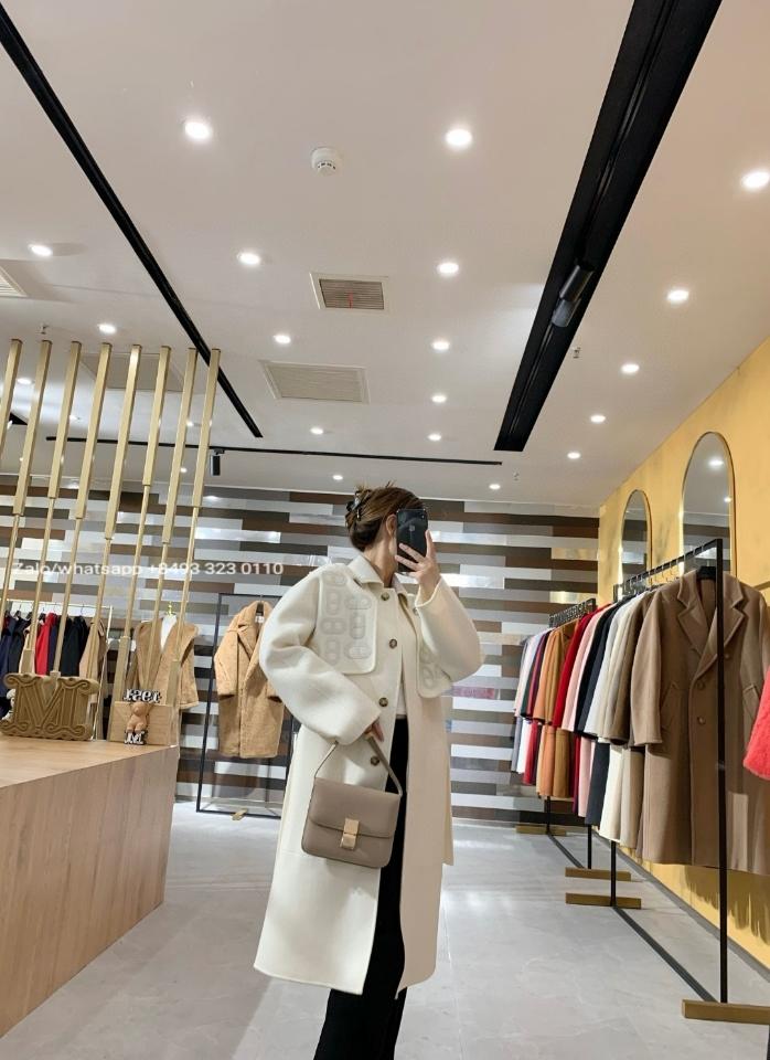 HERMES long coat cashmere and leather white pl1-duoc-ban-tai-Hvip Bags & Accessories