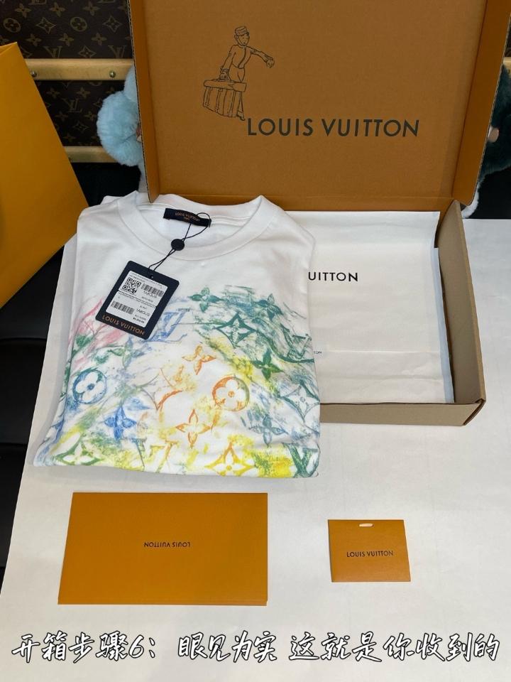 Louis Vuitton 1a8gus white Embroidered Cotton t-shirt -duoc-ban-tai-HVIP Shoes & Clothes