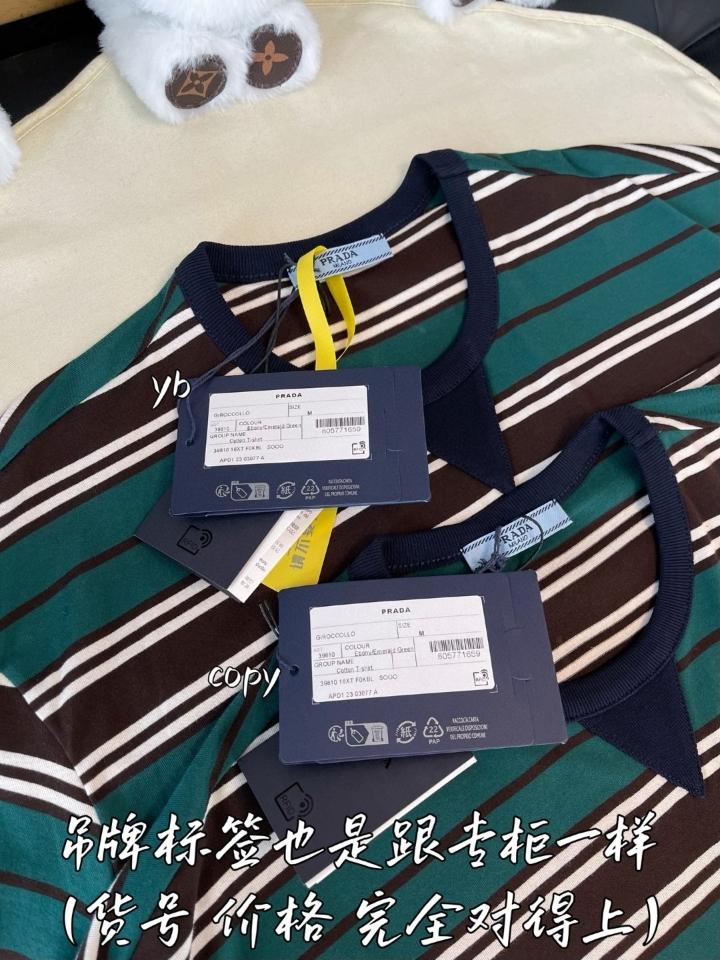 Prada cotton t-shirt green/black/white -duoc-ban-tai-HVIP Shoes & Clothes