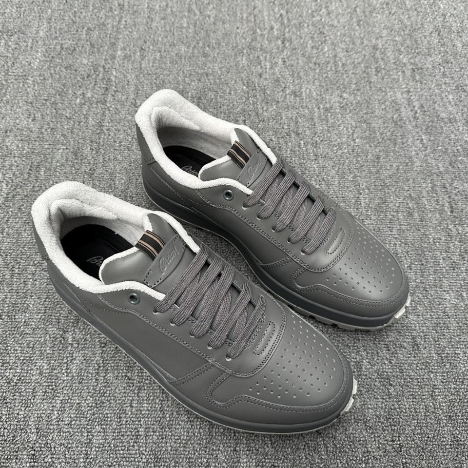 Brioni grey and midnight blue Crossing sneakers QHLZ0LOC7229040 sn1-duoc-ban-tai-HVIP Shoes & Clothes