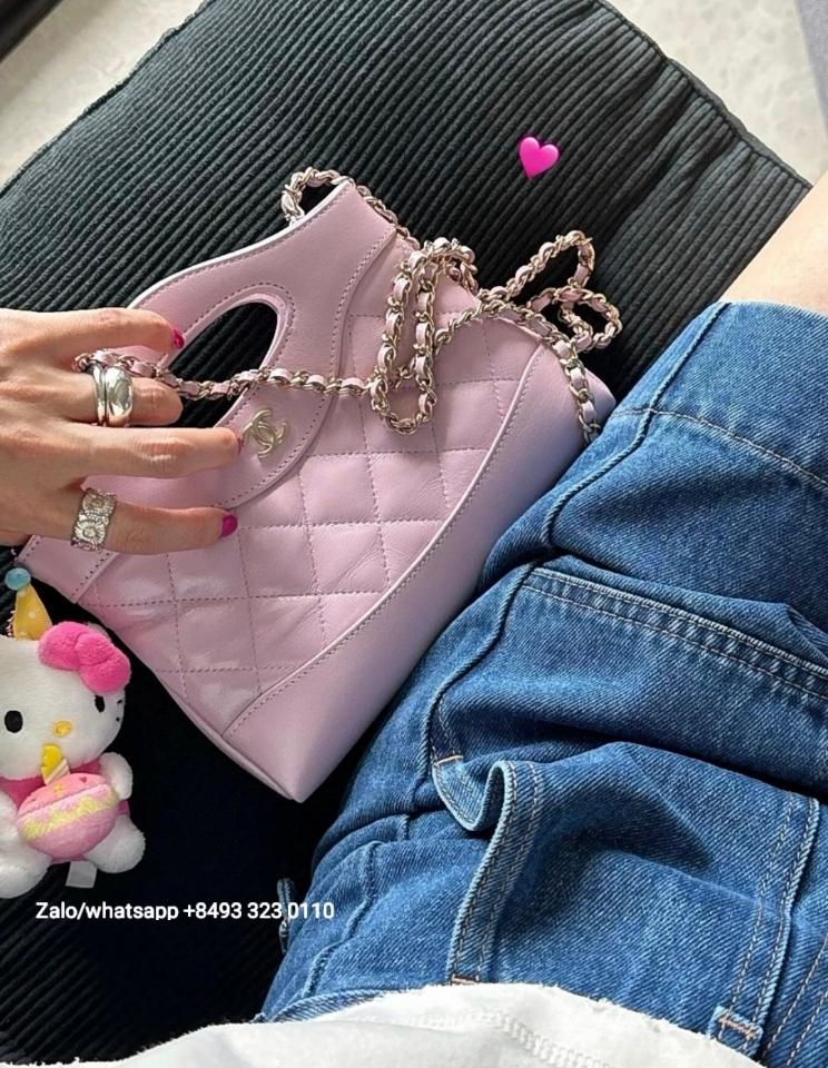 CHANEL 31 NANO SHOPPING BAG Shiny Lambskin & dark-Tone Metal
Pink C2-duoc-ban-tai-Hvip Bags & Accessories