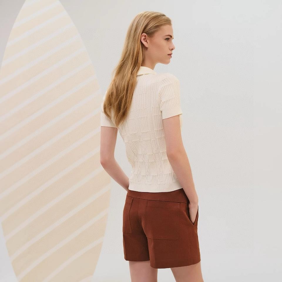 Hermès polo knit wear in white-duoc-ban-tai-HVIP Shoes & Clothes