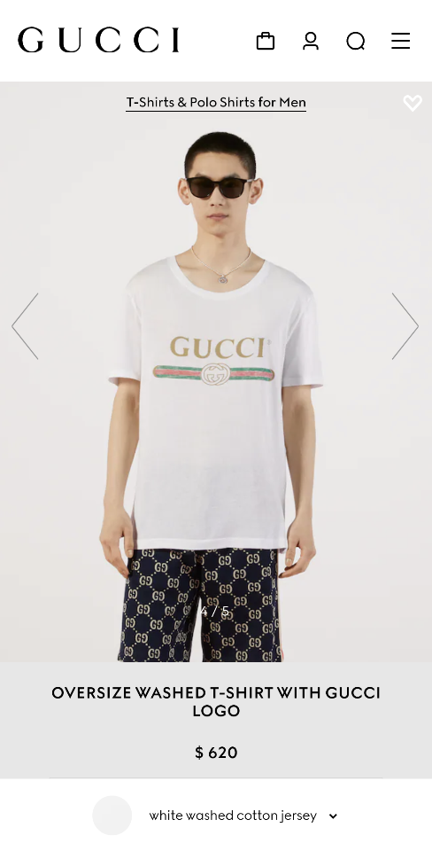 Gucci Oversize washed T-shirt with Gucci logo 440103-duoc-ban-tai-HVIP Shoes & Clothes