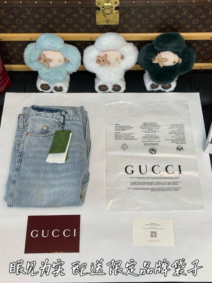 Gucci Washed denim pant with GG turn ups 774078-duoc-ban-tai-HVIP Shoes & Clothes
