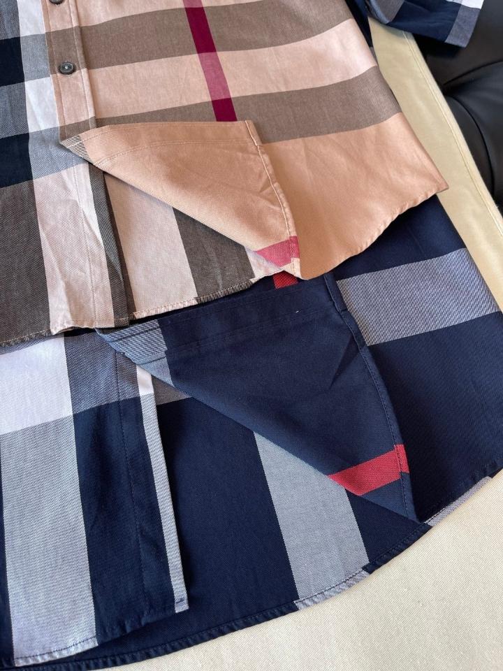 Burberry House Check cotton blend shirt navy 4045837 -duoc-ban-tai-HVIP Shoes & Clothes