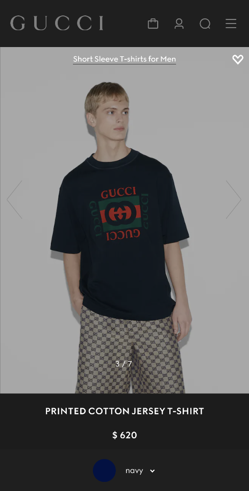 GUCCI Printed cotton jersey T-shirt 784361 navy -duoc-ban-tai-HVIP Shoes & Clothes
