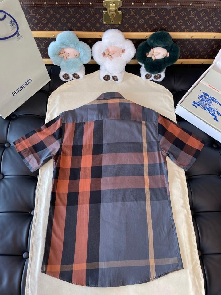 Burberry Check Cotton Shirt 80715361 orange/grey -duoc-ban-tai-HVIP Shoes & Clothes
