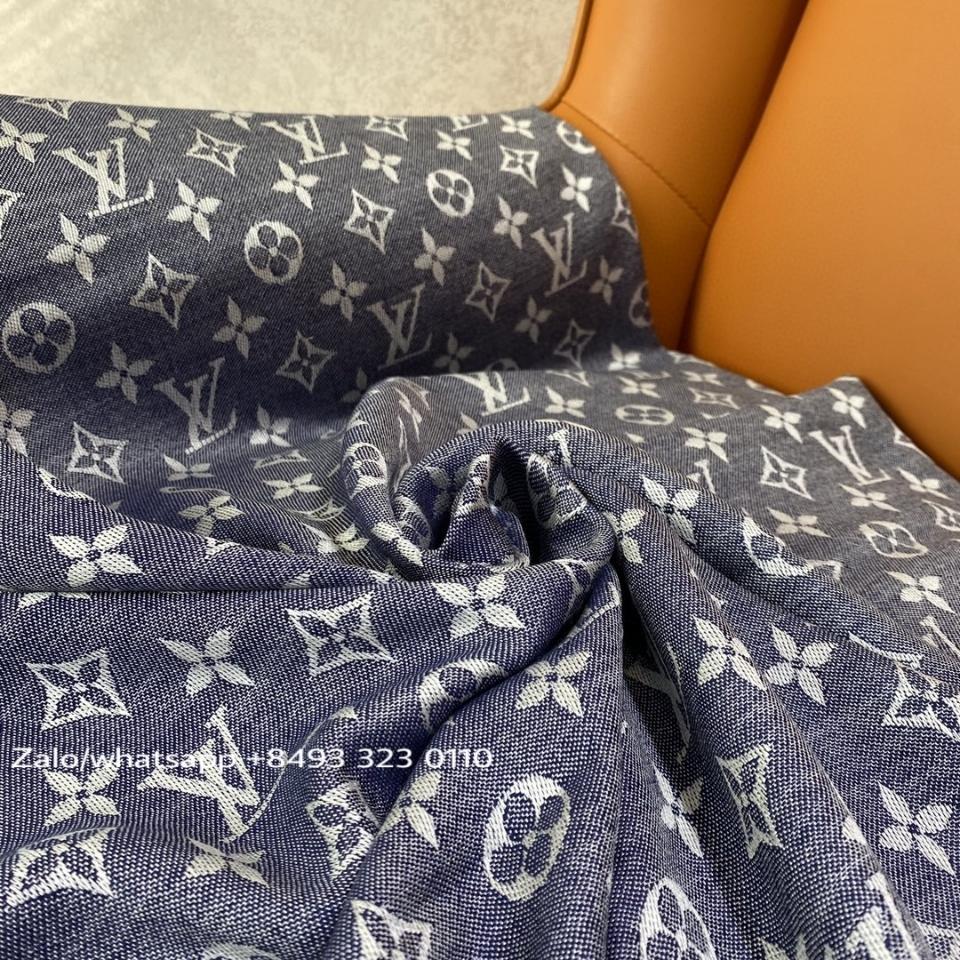 Louis Vuitton M71376 Monogram Denim Shawl blue K1-duoc-ban-tai-Hvip Bags & Accessories