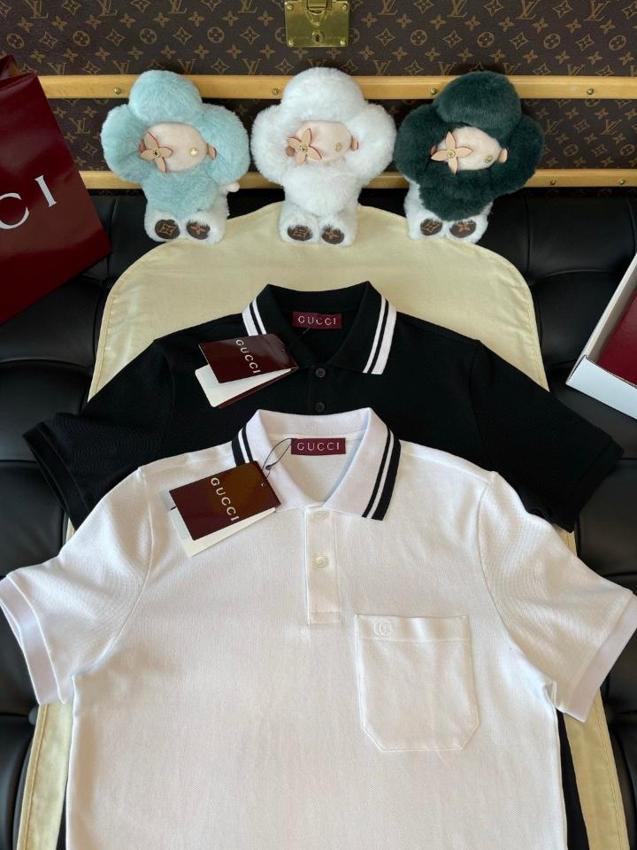 Gucci COTTON POLO SHIRT white 795174 Sao chép-duoc-ban-tai-HVIP Shoes & Clothes