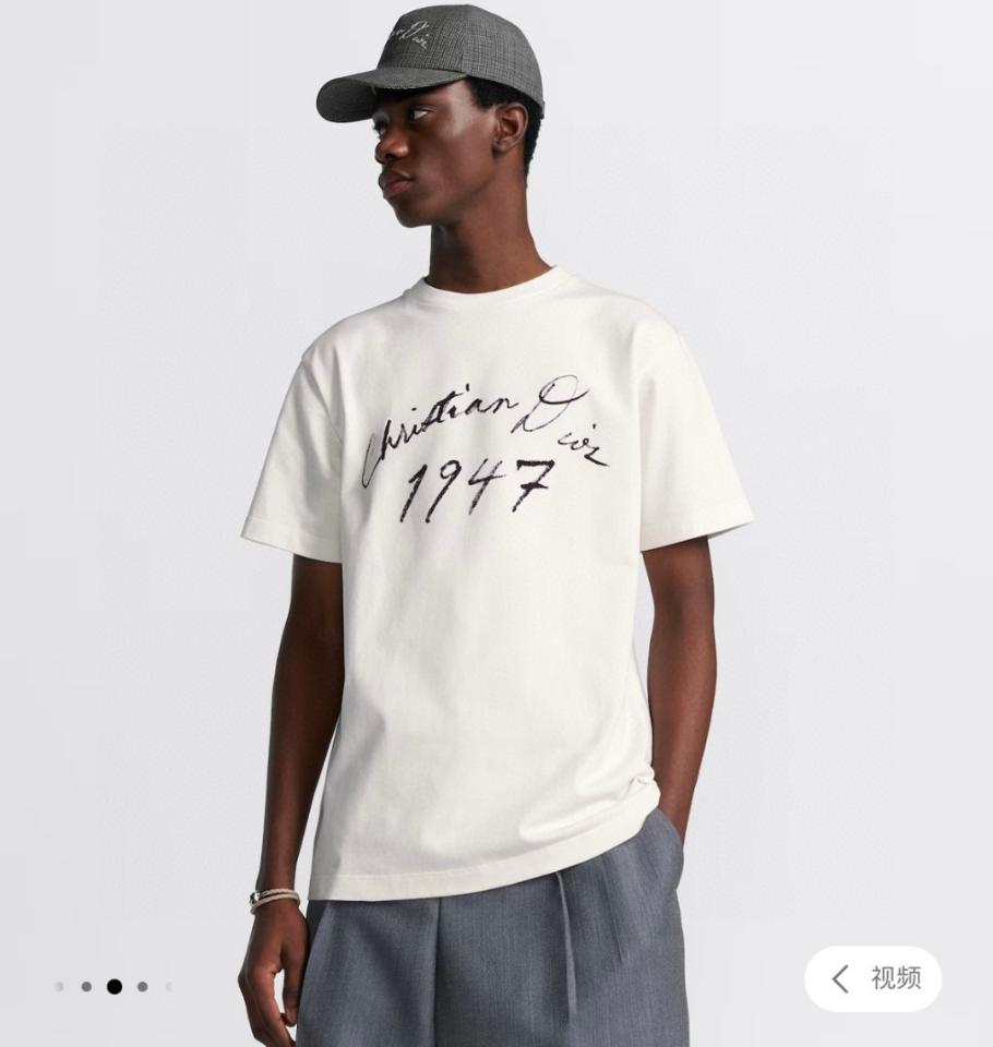 Handwritten Christian Dior Relaxed-Fit T-Shirt white-duoc-ban-tai-HVIP Shoes & Clothes