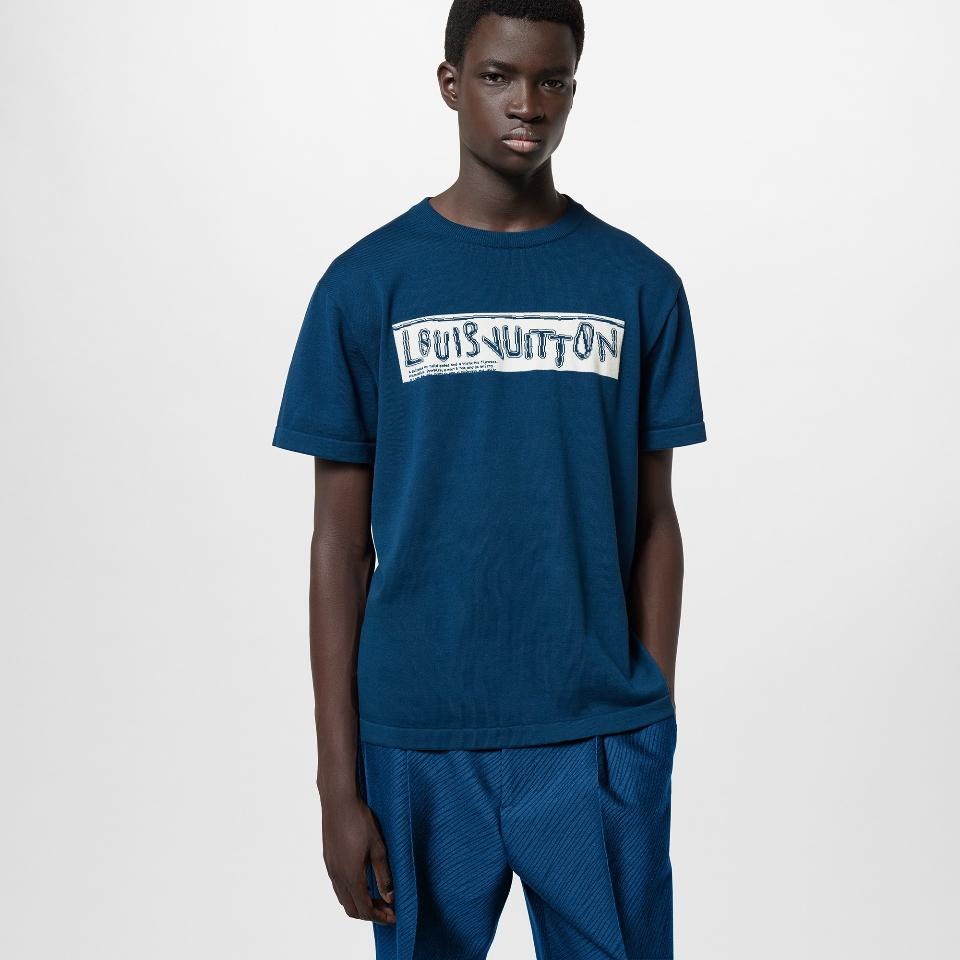 Louis Vuitton 1AFALC Short-Sleeved Cotton Crewneck -duoc-ban-tai-HVIP Shoes & Clothes