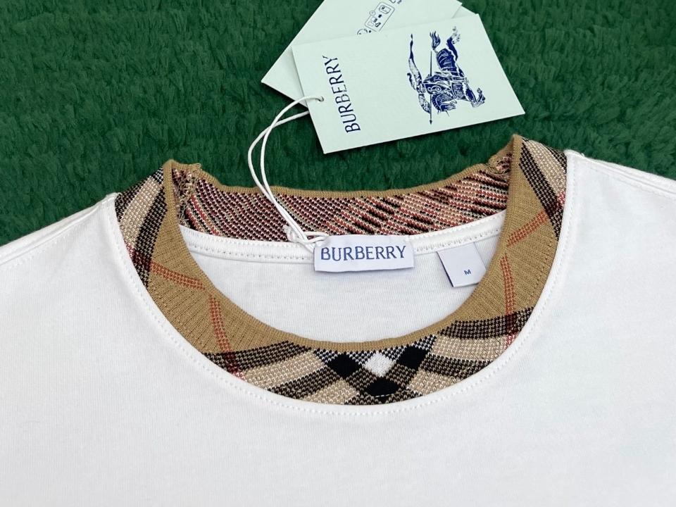 Burberry Check Trim Cotton T-shirt 8110101-duoc-ban-tai-HVIP Shoes & Clothes