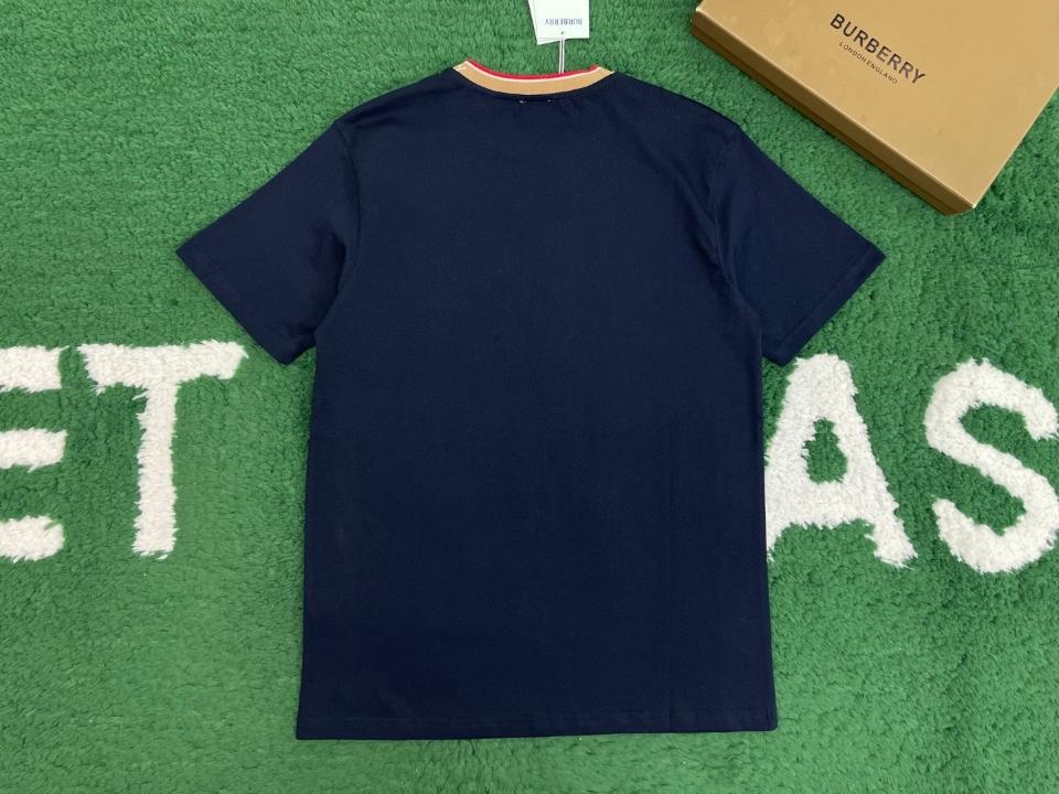 Burberry Men's cotton t-shirt neck logo black -duoc-ban-tai-HVIP Shoes & Clothes