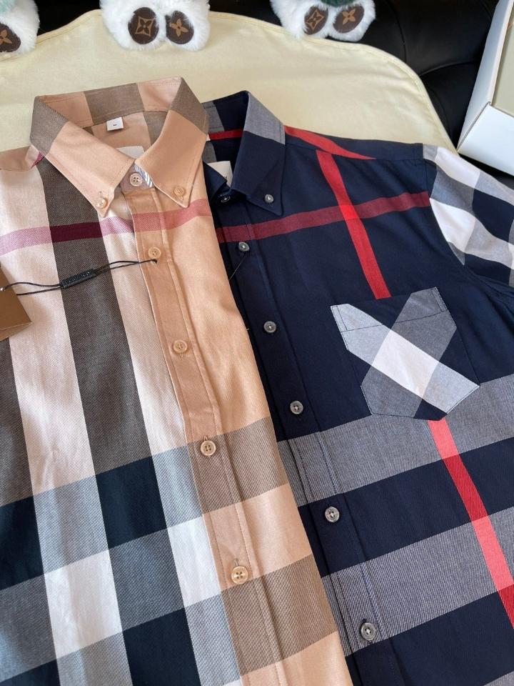 Burberry House Check cotton blend shirt navy 4045837 -duoc-ban-tai-HVIP Shoes & Clothes