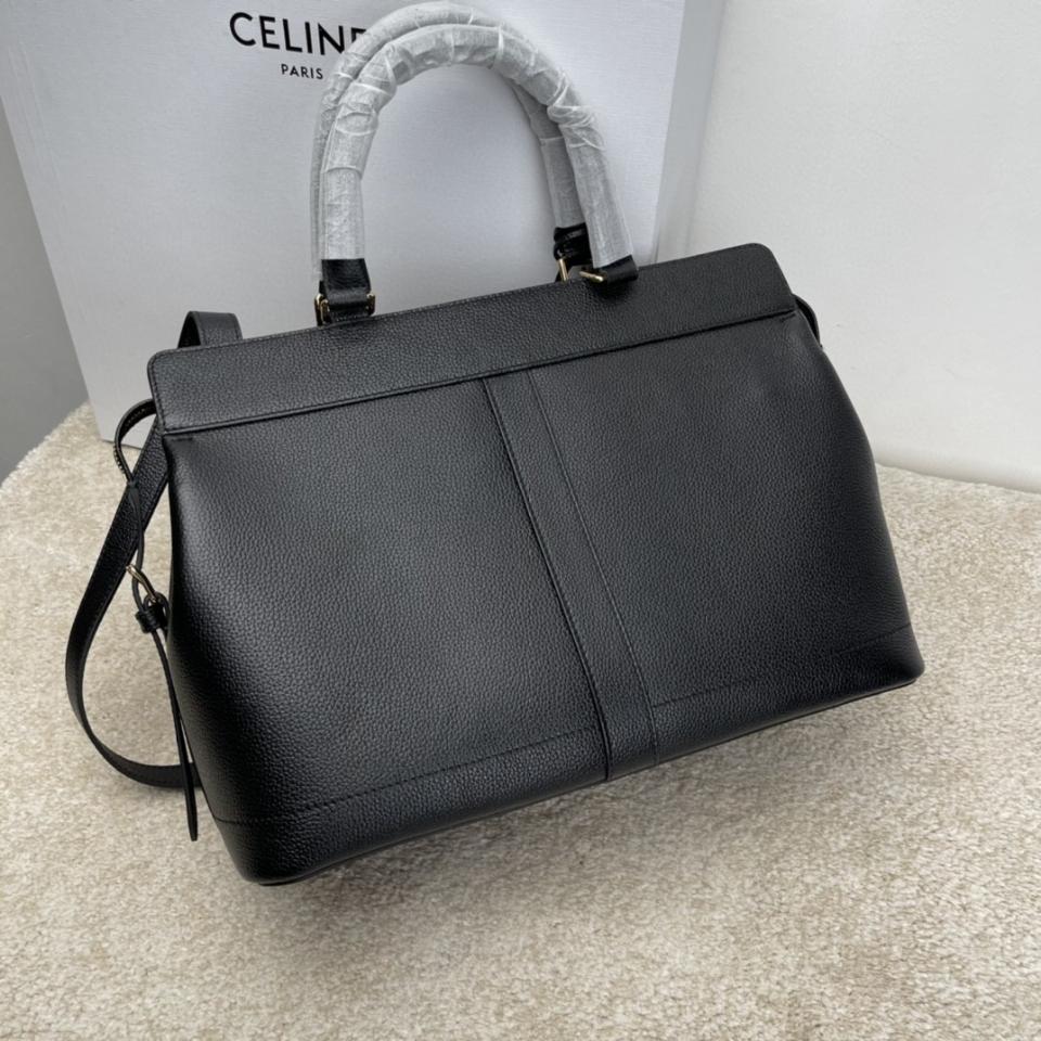 CELINE Celine Medium Kaba de France Grained Calfskin Black 192663 -duoc-ban-tai-Hvip Bags & Accessories