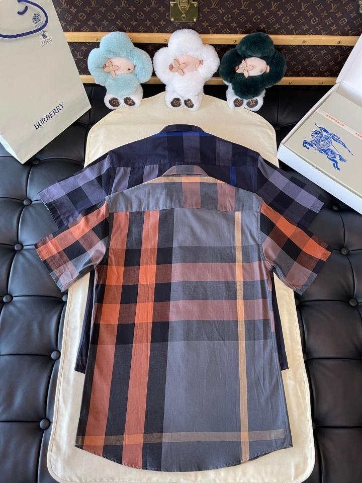 Burberry Check Cotton Shirt 80715361 orange/grey -duoc-ban-tai-HVIP Shoes & Clothes