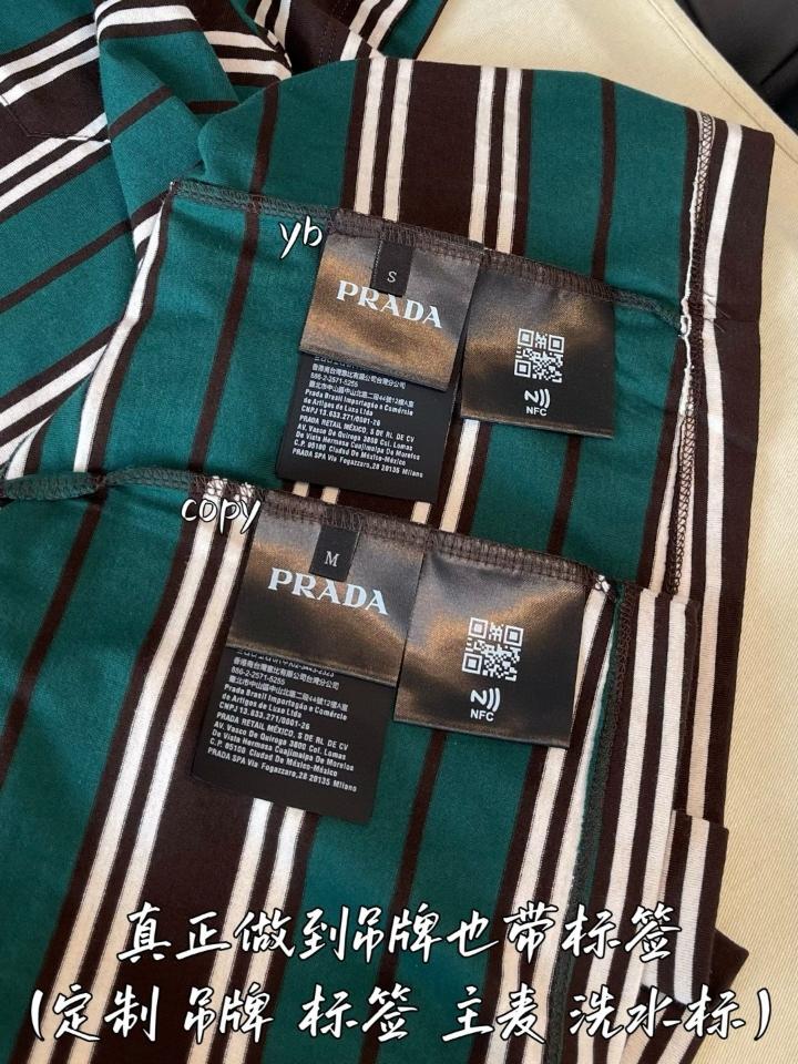 Prada cotton t-shirt green/black/white -duoc-ban-tai-HVIP Shoes & Clothes