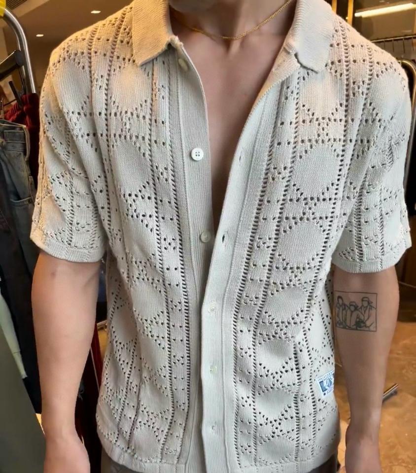 Dior men's knit shirt diamond grey-duoc-ban-tai-HVIP Shoes & Clothes