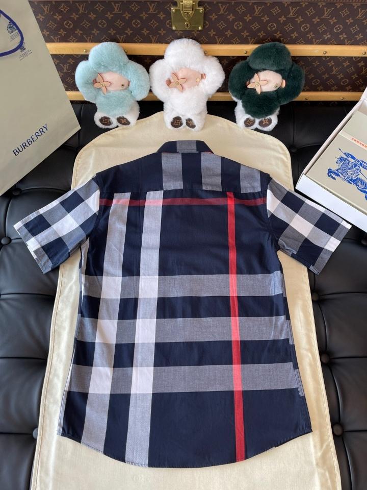 Burberry House Check cotton blend shirt navy 4045837 -duoc-ban-tai-HVIP Shoes & Clothes
