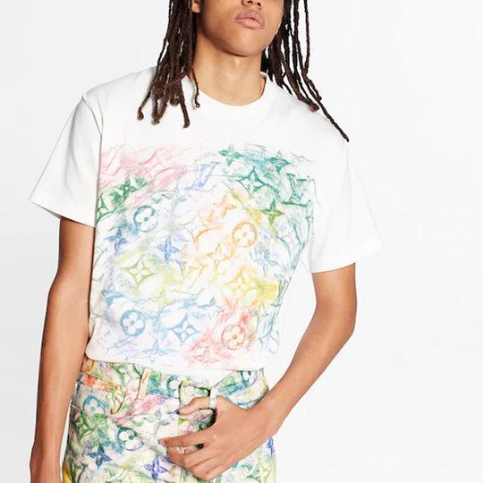 Louis Vuitton 1a8gus white Embroidered Cotton t-shirt -duoc-ban-tai-HVIP Shoes & Clothes