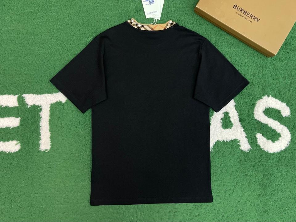 Burberry Check Trim Cotton T-shirt 8110100-duoc-ban-tai-HVIP Shoes & Clothes