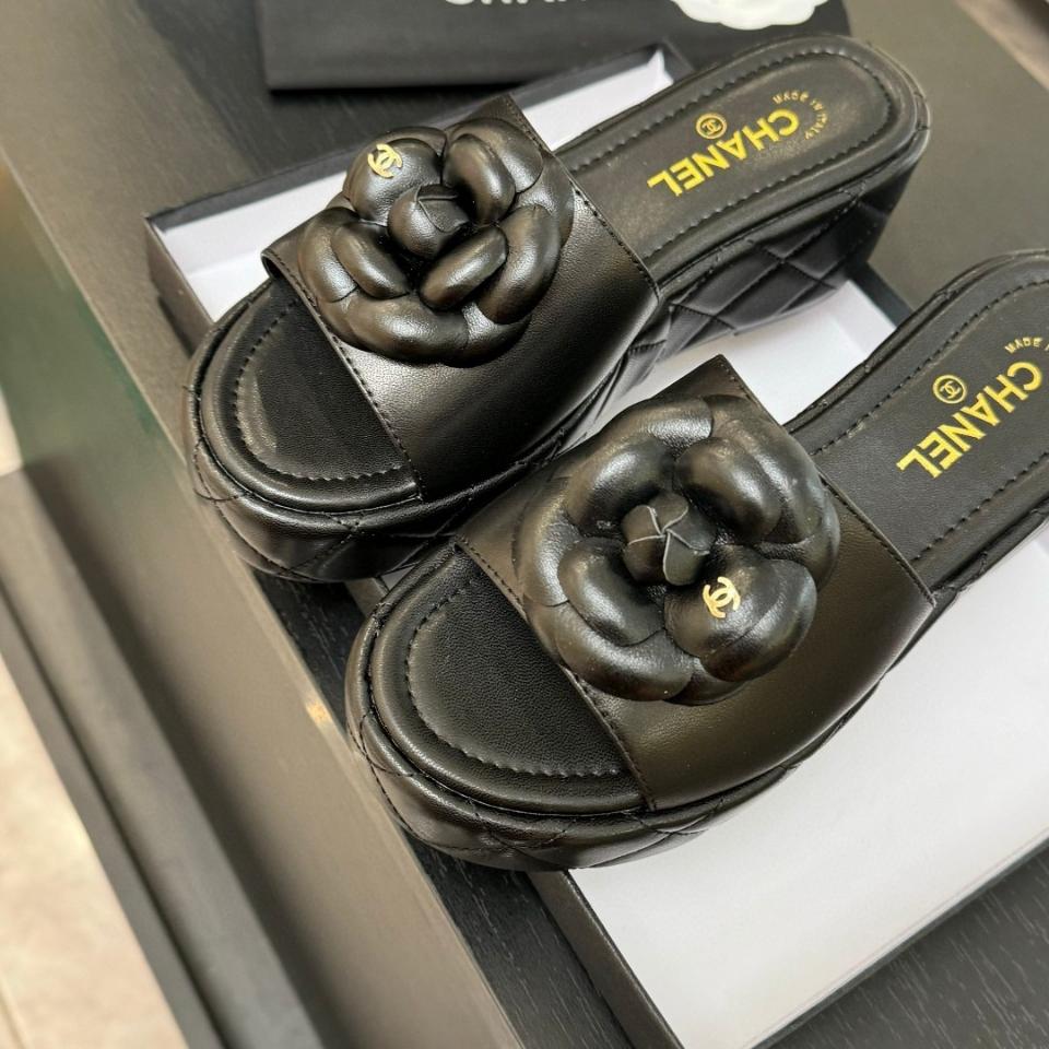 Chanel guốc 25s đế xuồng da bò hoa trà sh2-duoc-ban-tai-HVIP Shoes & Clothes