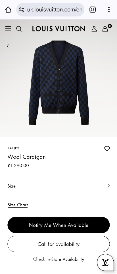 Louis Vuitton 1AFJRX

Wool Cardigan

Tur-duoc-ban-tai-Hvip Bags & Accessories