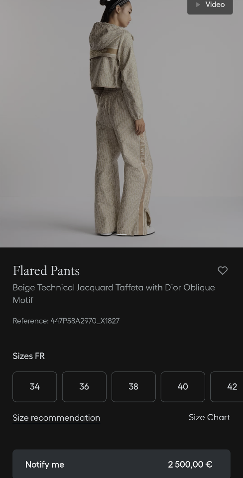 Dior Flared Pants
Beige Technical Jacquard Taffeta with Dior Oblique Motif 447P58A2970_X1827-duoc-ban-tai-HVIP Shoes & Clothes