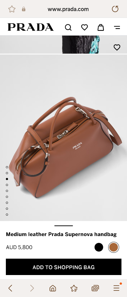 Prada 
Medium leather Prada Supernova handbag 1BA365 Cognac-duoc-ban-tai-Hvip Bags & Accessories