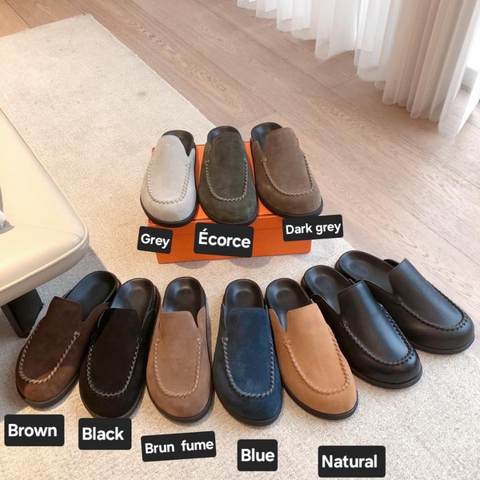 Hermès Johan mule in Suede natural H242985Z H2 -duoc-ban-tai-HVIP Shoes & Clothes
