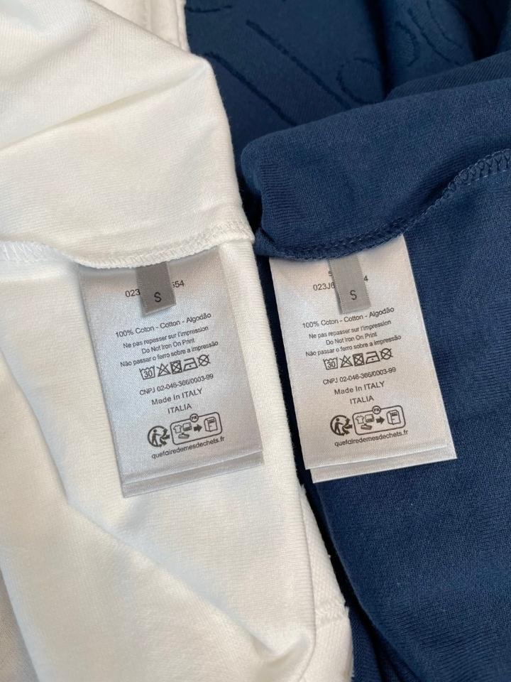 Dior Dior Oblique T-Shirt, Relaxed Fit White Cotton Jersey 593J696U3012_C001 2-duoc-ban-tai-HVIP Shoes & Clothes
