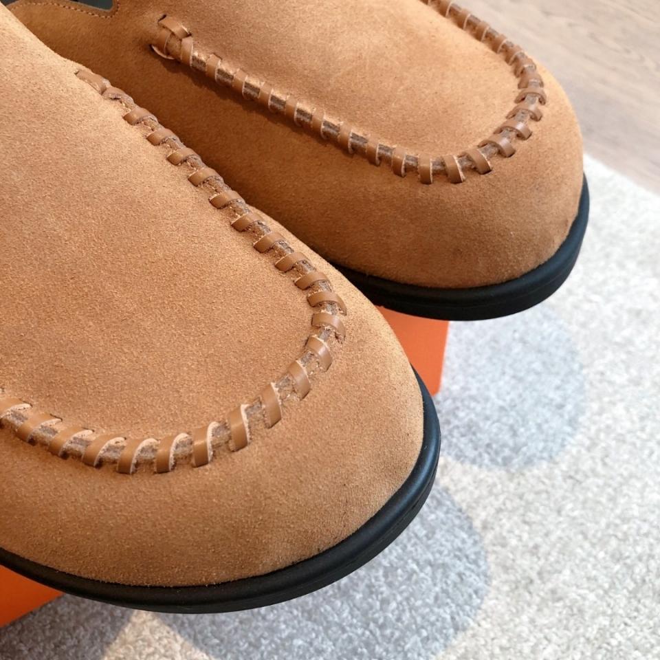 Hermès Johan mule in Suede natural H242985Z H2 -duoc-ban-tai-HVIP Shoes & Clothes