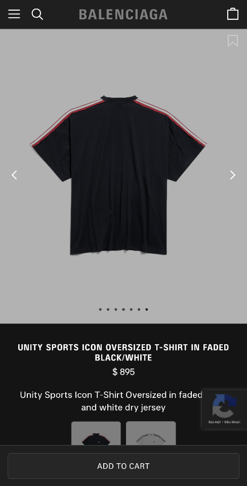 Balenciaga Unity Sports Icon Oversized T-shirt in Faded Black/white-duoc-ban-tai-HVIP Shoes & Clothes