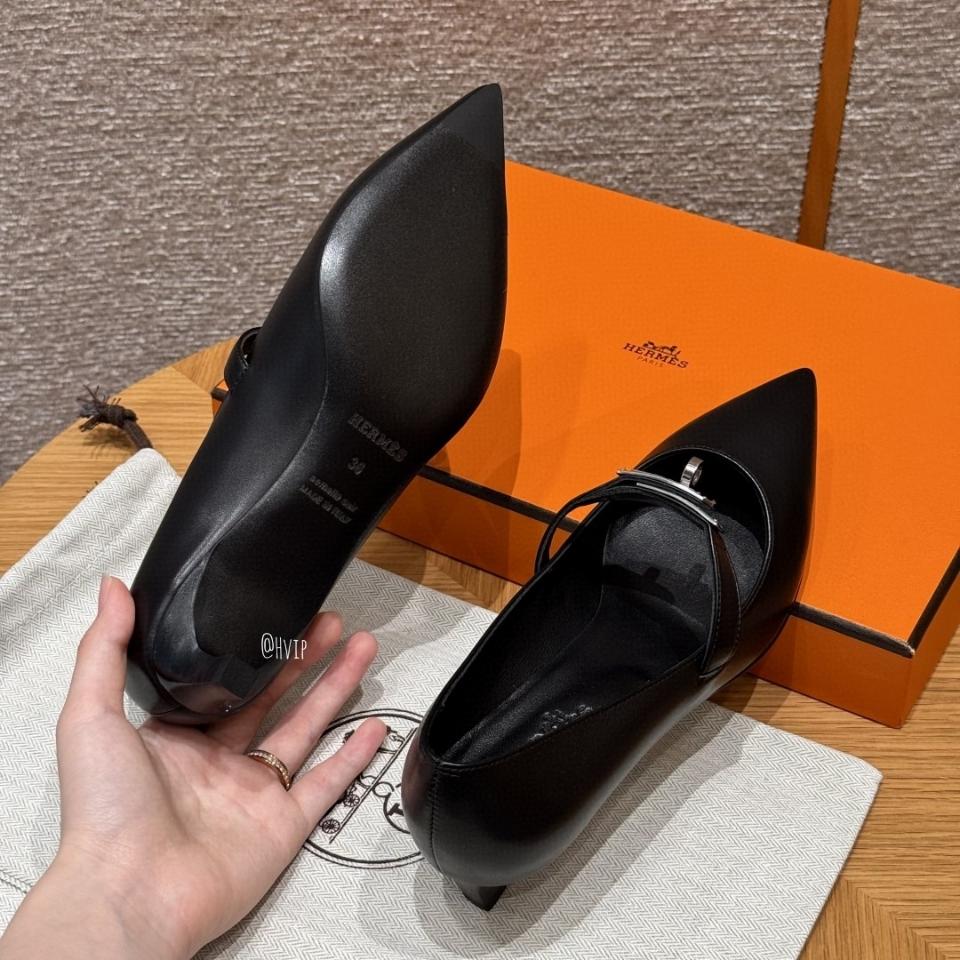 Hermès Kiara 40 pump noir PHW H251009Z-duoc-ban-tai-HVIP Shoes & Clothes
