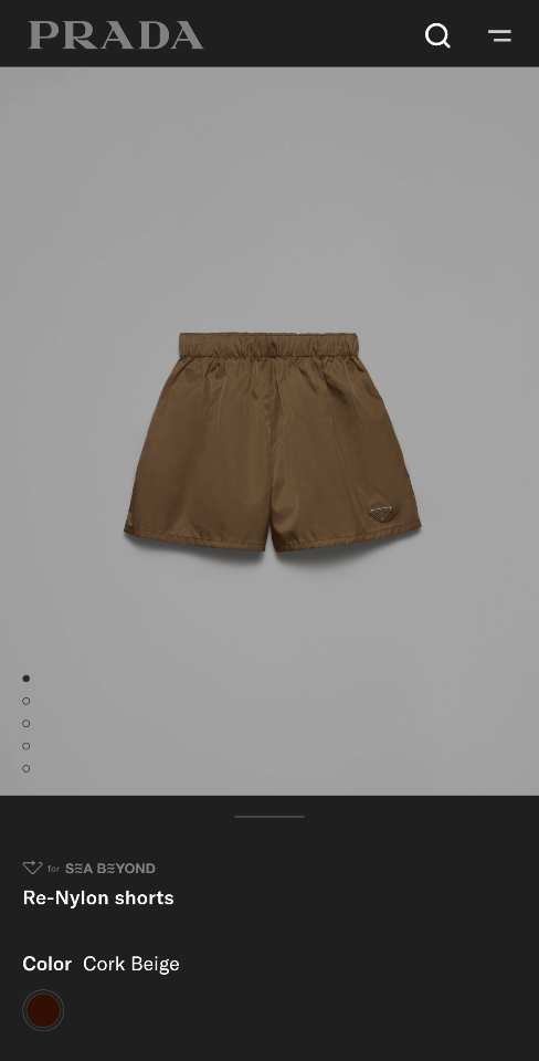 Prada Re-Nylon shorts Cork Beige-duoc-ban-tai-HVIP Shoes & Clothes