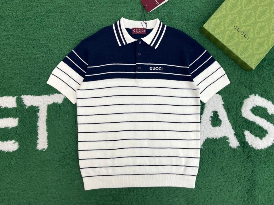 Gucci
Logo striped cotton polo shirt-duoc-ban-tai-HVIP Shoes & Clothes