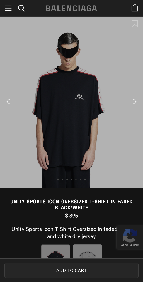 Balenciaga Unity Sports Icon Oversized T-shirt in Faded Black/white-duoc-ban-tai-HVIP Shoes & Clothes