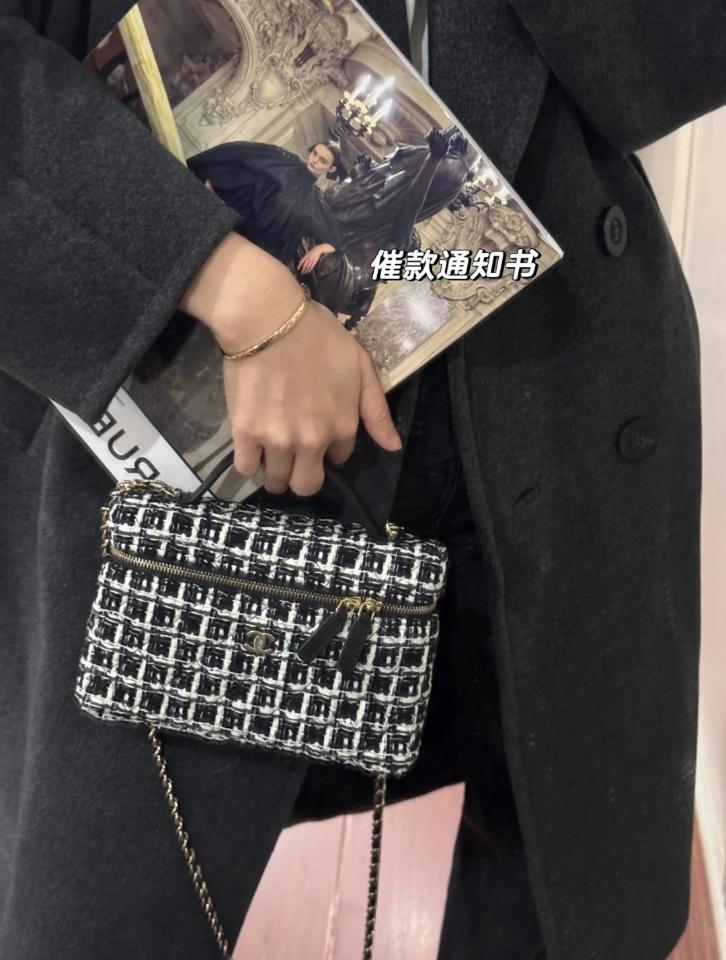 Chanel 25C AP4385 Vanity tweed black and white CH5-duoc-ban-tai-Hvip Bags & Accessories