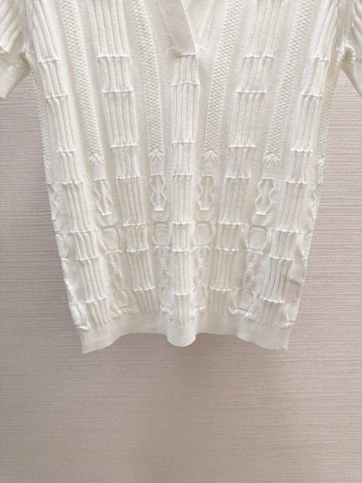 Hermès polo knit wear in white-duoc-ban-tai-HVIP Shoes & Clothes