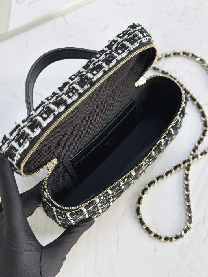 Chanel 25C AP4385 Vanity tweed black and white CH5-duoc-ban-tai-Hvip Bags & Accessories