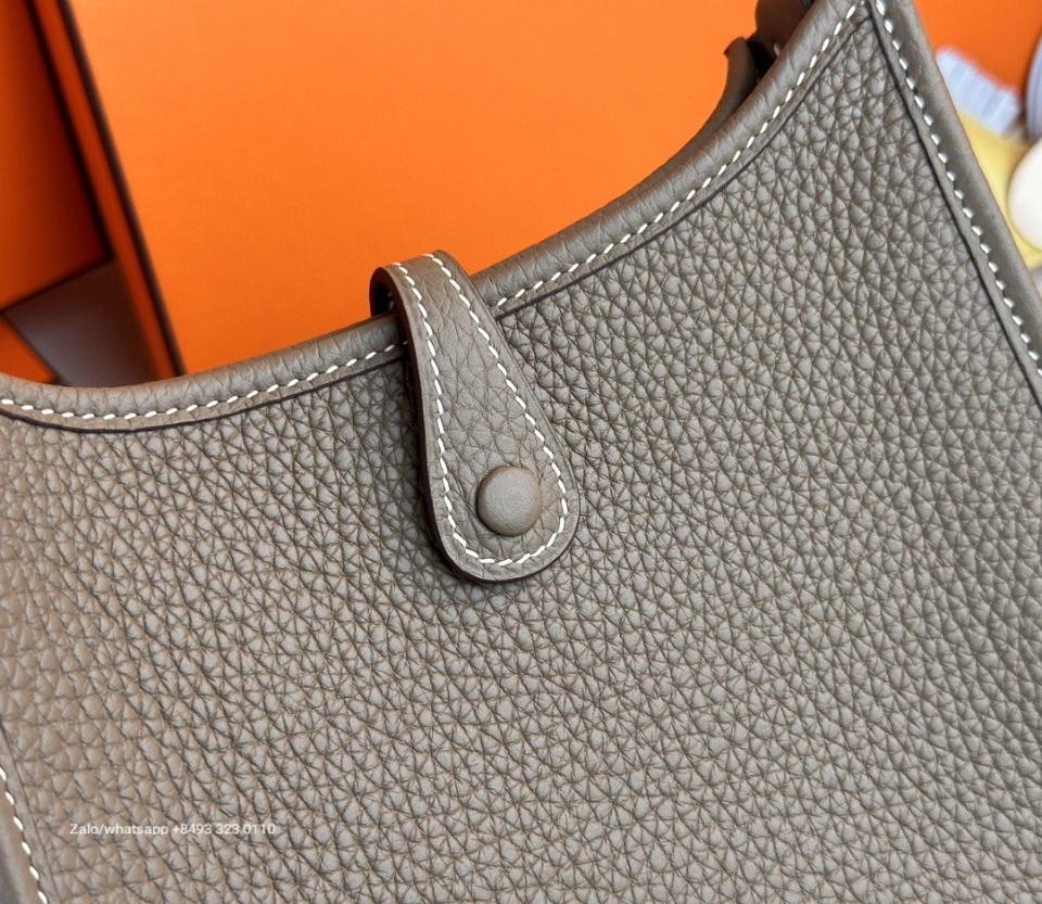 Hermès mini Evelyne 16 Etoupe Clemence PHW H2 -duoc-ban-tai-Hvip Bags & Accessories