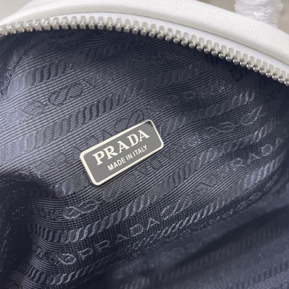 Prada Leather Prada Triangle bag 1BB082 white-duoc-ban-tai-Hvip Bags & Accessories