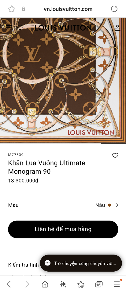 Louis Vuitton M77639 Ultimate Monogram Square 90

BROWN K1-duoc-ban-tai-Hvip Bags & Accessories