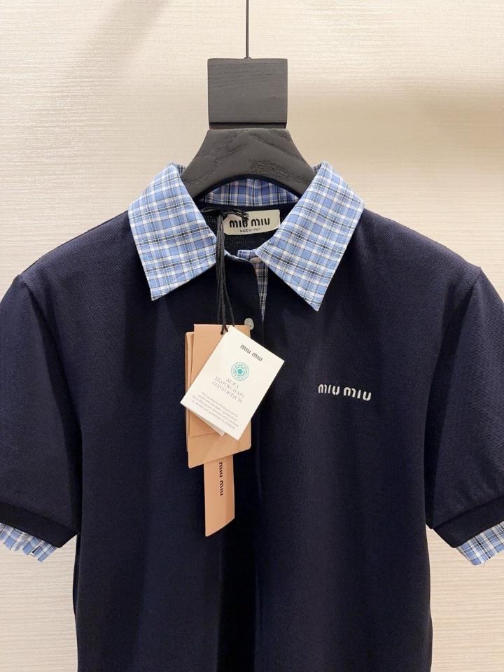 Miu Miu Piqué and poplin polo shirt MJN555_15WD_F0008_S_OOO-duoc-ban-tai-HVIP Shoes & Clothes