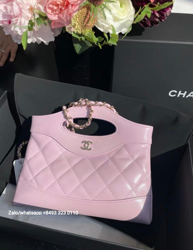CHANEL 31 NANO SHOPPING BAG Shiny Lambskin & dark-Tone Metal
Pink C2-duoc-ban-tai-Hvip Bags & Accessories