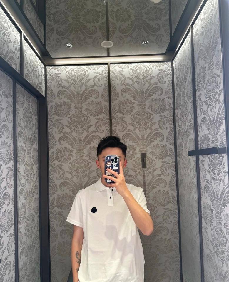 Moncler Logo Patch Cotton Piquet Polo black white -duoc-ban-tai-HVIP Shoes & Clothes