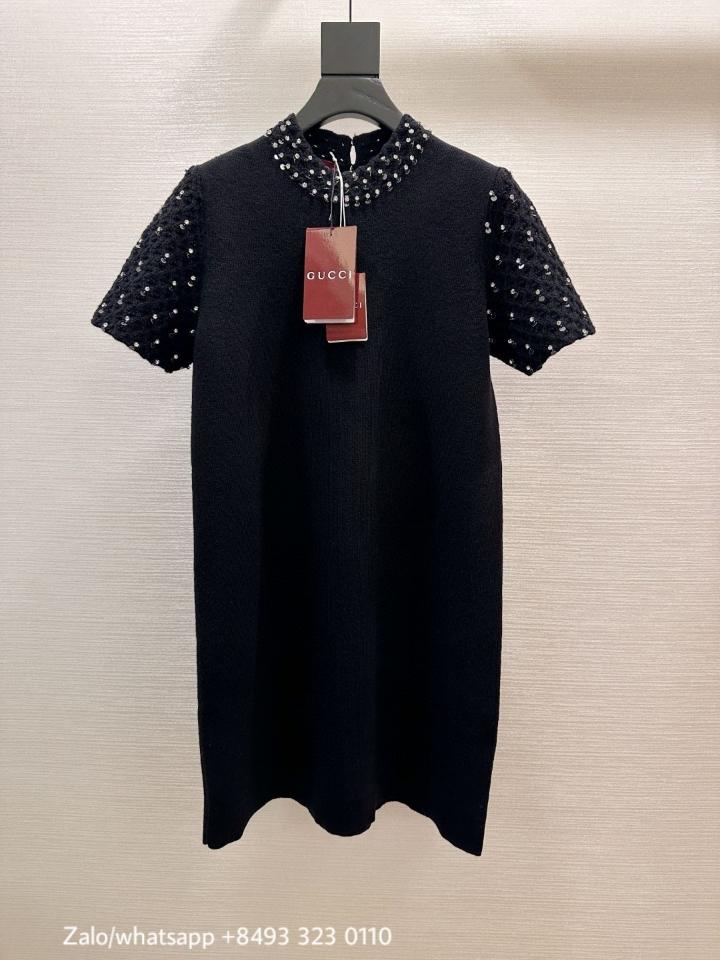 Gucci dress knit black v2-duoc-ban-tai-Hvip Bags & Accessories