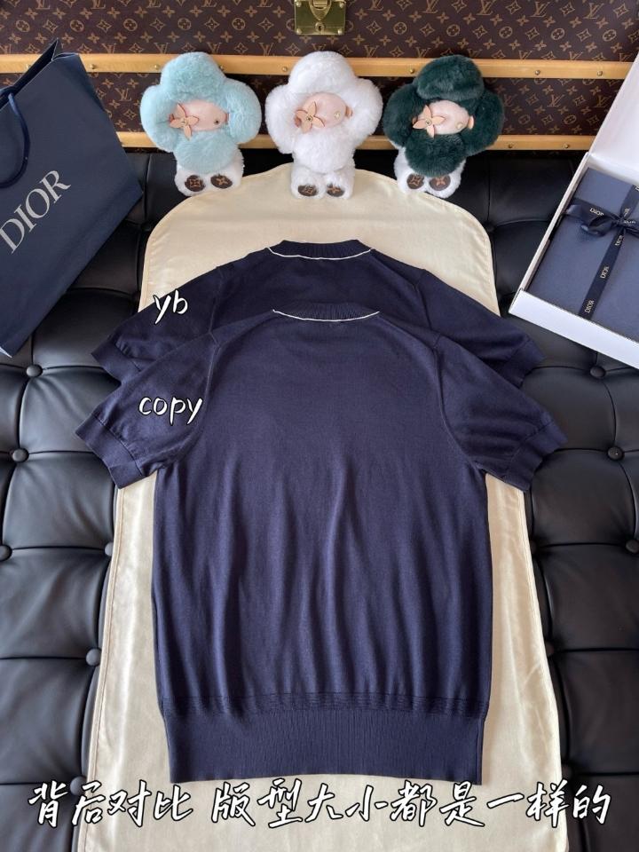Dior CD Diamond navy Short-Sleeved Sweater
Blue Cotton and Silk Jersey 593M604A6001_C980 1-duoc-ban-tai-HVIP Shoes & Clothes